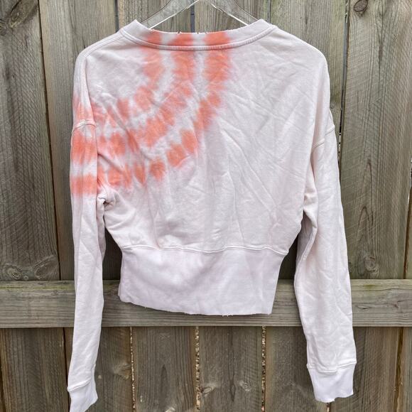 n:Philanthropy Reeves Sweatshirt Sunset Tie Dye Crewneck Pullover Beige Medium - Picture 2 of 13
